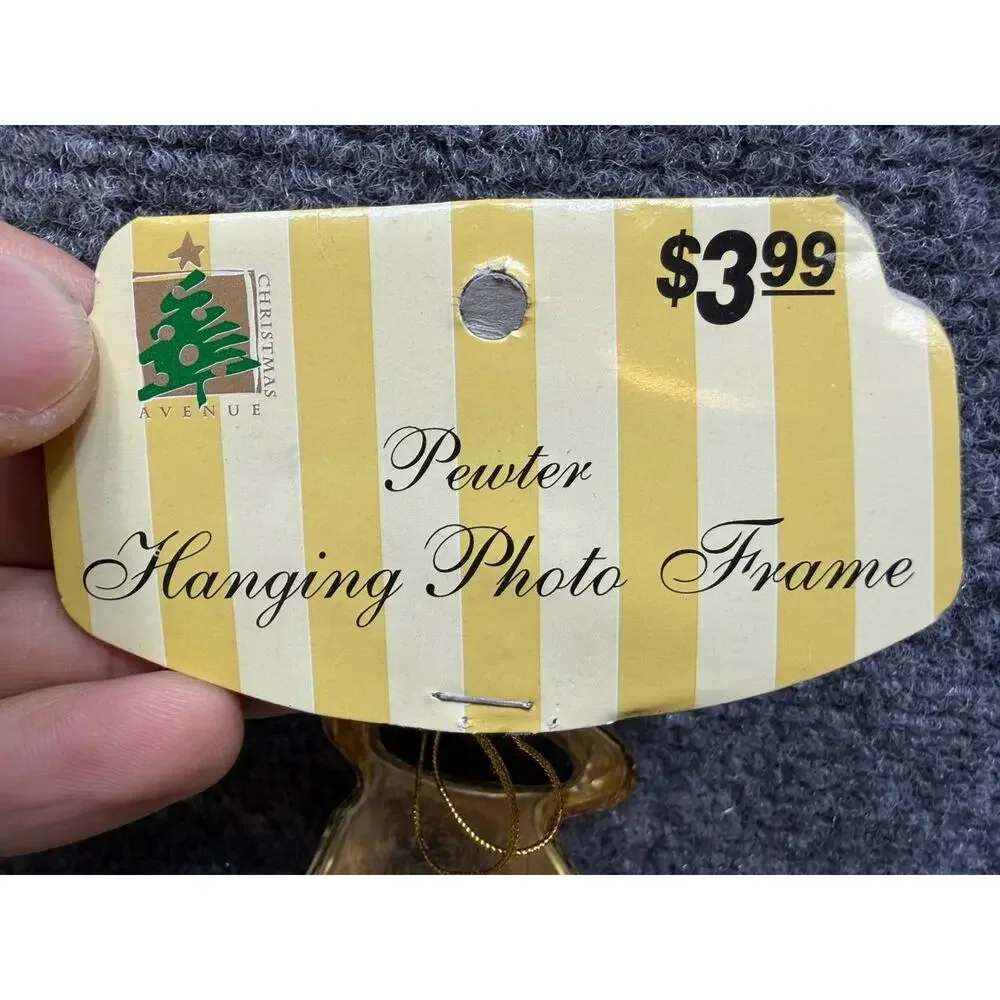 Angel Metal Photo Frame Set of 2 Gold 2x3 World Showcase 2000